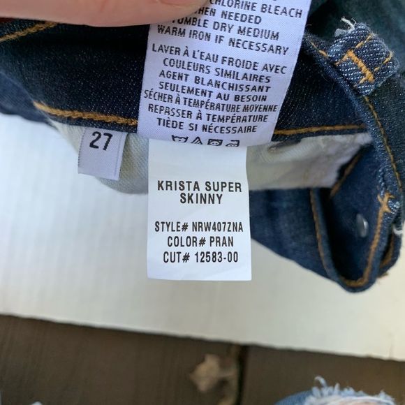 Hudson Krista Super Skinny Jean Pran Wash Size 27 - Picture 6 of 7